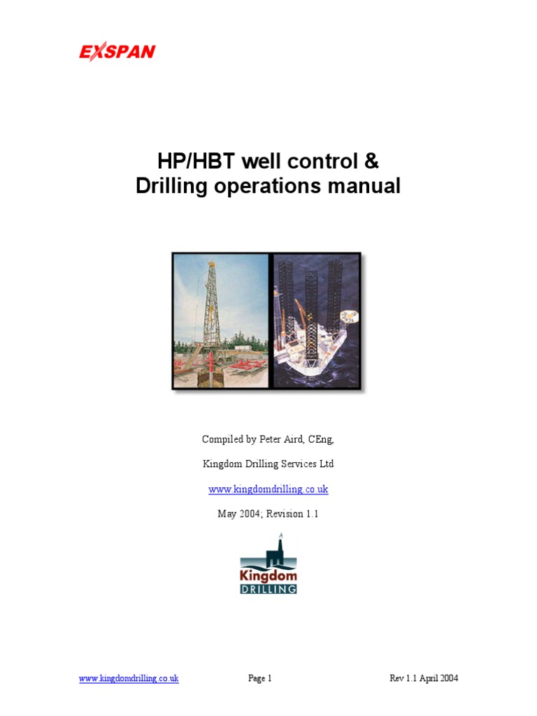 HP/HBT Drilling Operations Manual | PDF | Blowout (Well Drilling ...