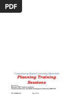 Plan Training Sessions