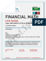 LIVE NOTES UNDERSTANDING Provident Fund and Pension Scheme