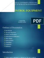 Solid Control Equipment Presentation, 2