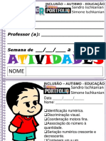 1 Caderno de Atividades Semanais Números Até 3