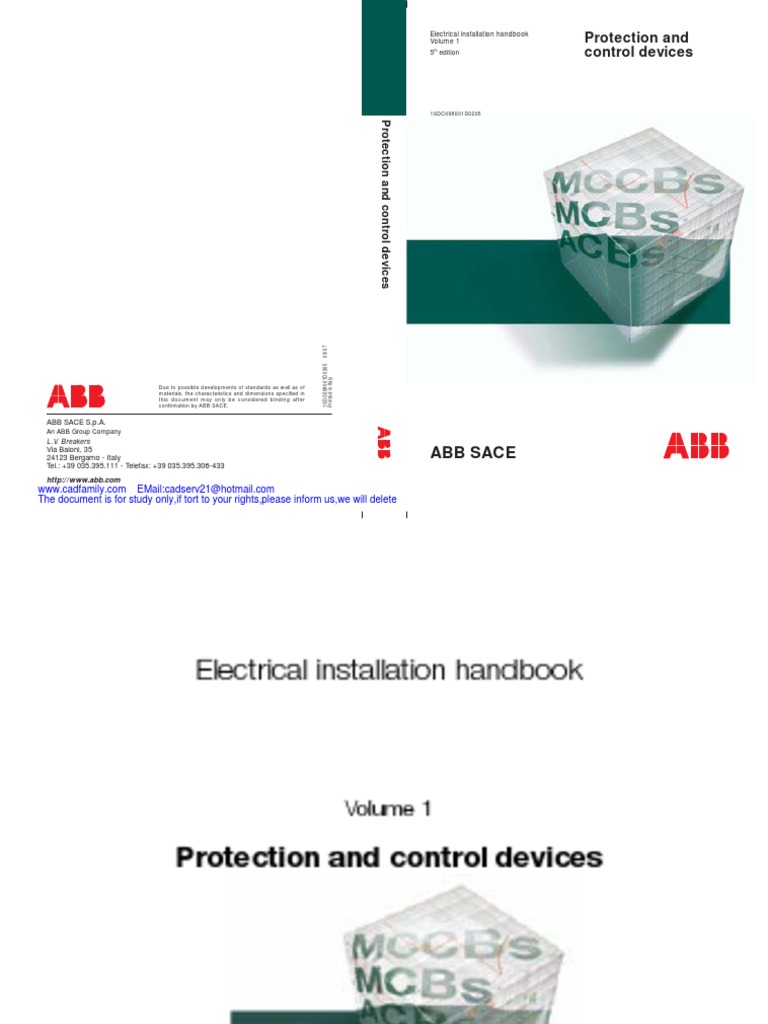 ABB Electrical Installation Handbook Vol 1 | PDF | International ...