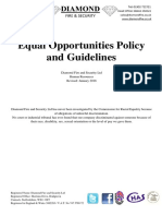 Equal Opportunities Policy and Guidelines