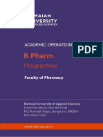 B.Pharm. Academic Operations Manual