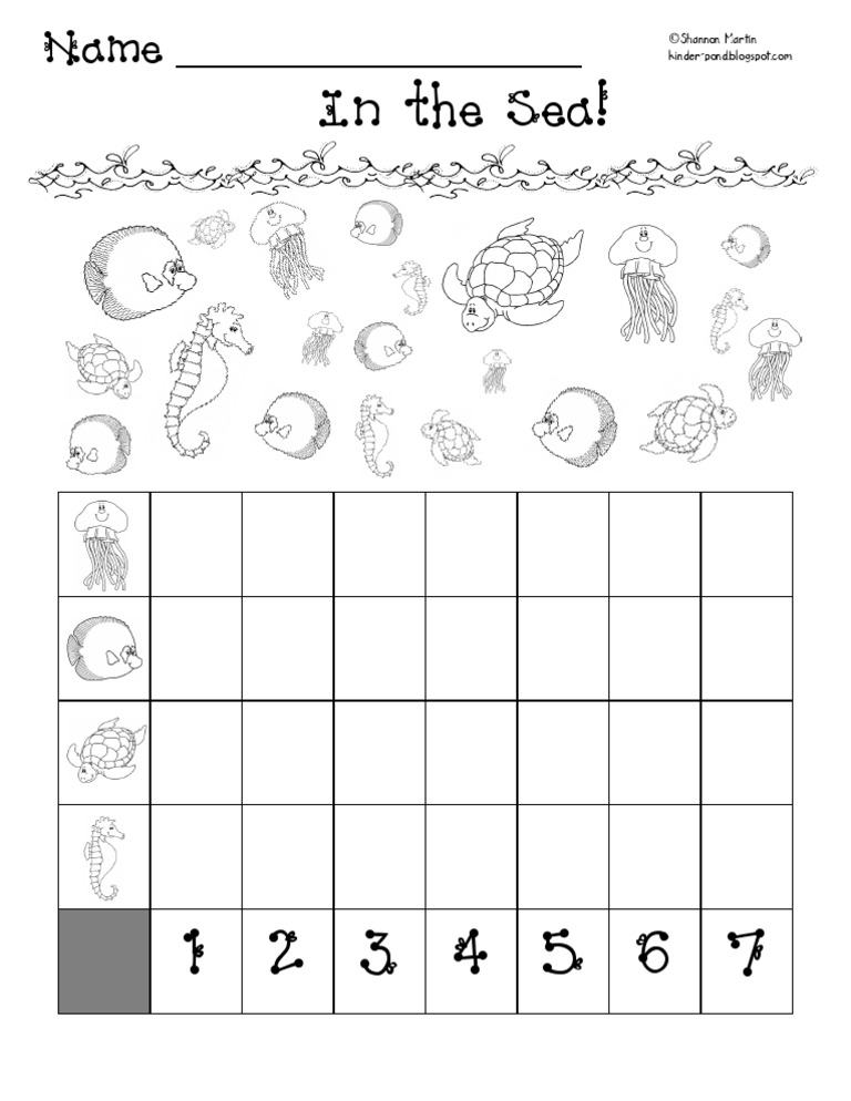 In the Sea Graphing Worksheet