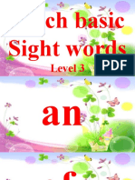 Dolch Basic Sight Words Level 3