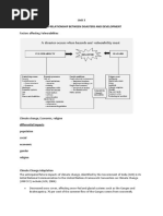 Factors Affecting Vulnerabilities: Unit 3 Inter-Relationship Between Disasters and Development