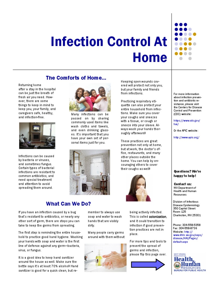 Infection Control at Home: The Comforts of Home.. | PDF | Infection ...