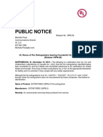 Public Notice: UL Warns of Fire Extinguishers Bearing Counterfeit UL and ULC Marks (Release 19PN-20)