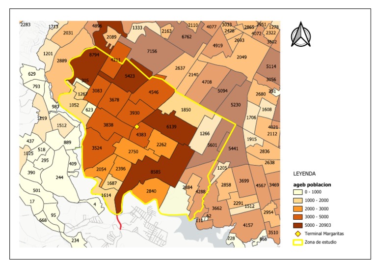 MAPA 2 Población Por AGEB | PDF