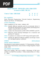 Electronic Devices and Circuits