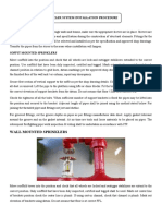 Sprinkler System Installation Procedure