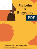 Salinan Dari Malcolm X Biography by Slidesgo