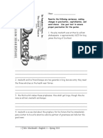 Eng 11 - Macbeth Sentence Corrections Spring 2010