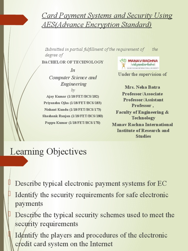 Card Payment Using Aes PDF Public Key Cryptography Payments