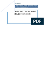 Bitácora de Trabajo de Investigación 2021-2