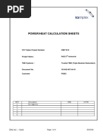 Power/Heat Calculation Sheets: ICS Triplex Project Number: ISM71510