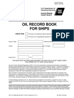 OIL RECORD BOOK FOR SHIPS