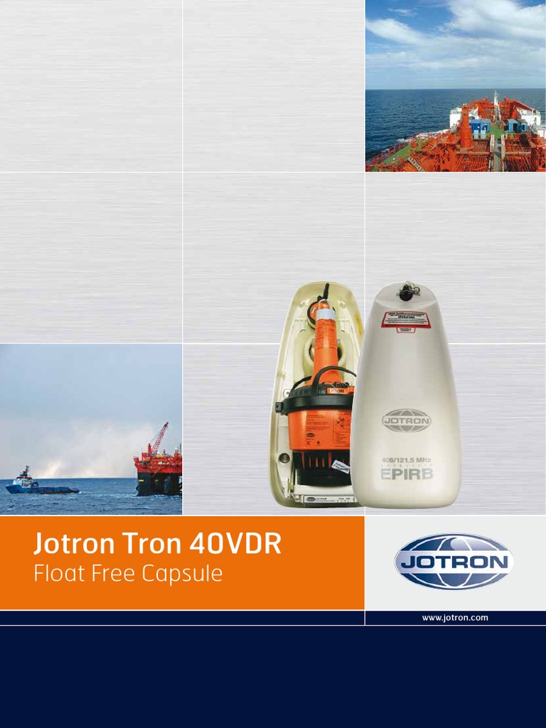 Jotron Tron 40VDR Float Free Capsule | PDF | Telecommunications ...