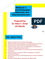 Art and Philosophy: Imitationism and Representationism: Prepared by Dr. Allan C. Orate UE-Manila