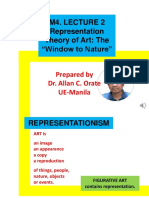 M4. Lecture 2 Representation Theory of Art: The "Window To Nature"