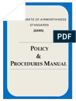 Olicy Rocedures Anual: Directorate of Airworthiness Standards (DAWS)