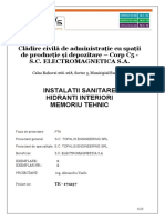 IS - Memoriu Tehnic Hidranti - ELMA - C5 - 03.07.2018