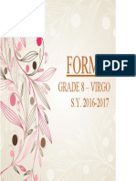 FORM 137: Grade 8 - Virgo