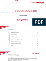 Mahindra Innovation Awards 2021: Guidelines