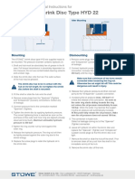 Shrink Disc Type HYD 22: Mounting and Removal Instructions For