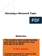 CHOOSING - A - RESEARCH - TOPIC Background and Problem Statement