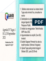 Agenda IV Tugas 1 H.11,30 September 2021: Pelatihan Dasar CPNS Angkatan LXX, KLP IV