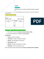 Models of Communication