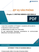 Nghiệp Vụ Văn Phòng: Chapter 2: Writing Memos And Emails