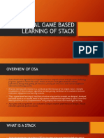 Digital Game Based Learning of Stack: Name-Trishit Gupta REG NO-20BIT0374