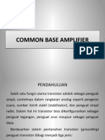 Common Base Amplifier