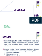 Biaya Modal: Sesi-6 . STIE Dewantara