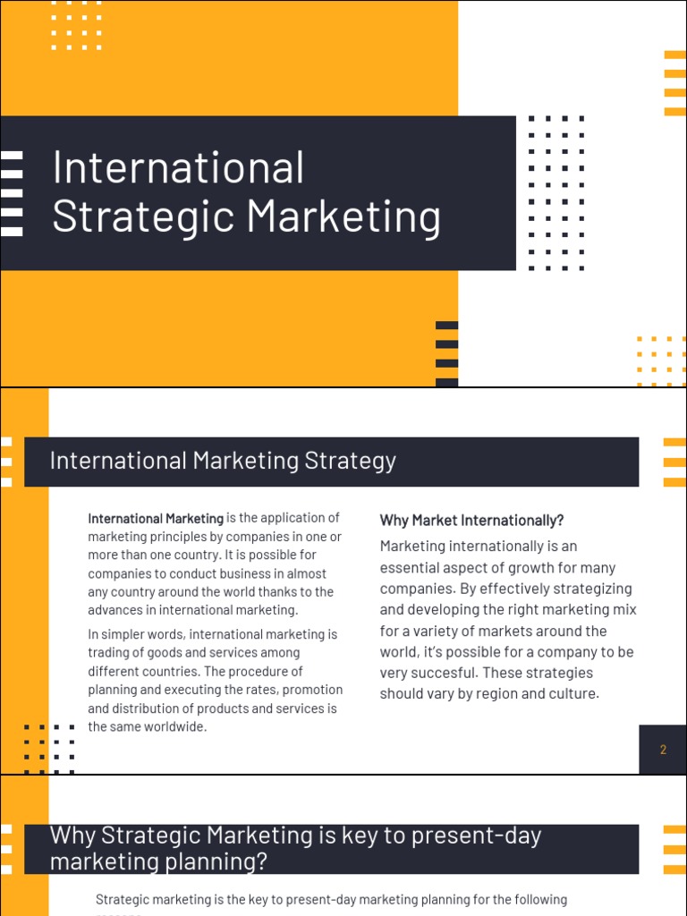 International Strategic Marketing Guide | PDF | Market Segmentation ...