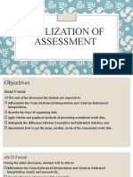 Utilization of Assessment