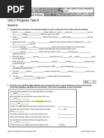 Sol3e Preint u2 Progress Test A