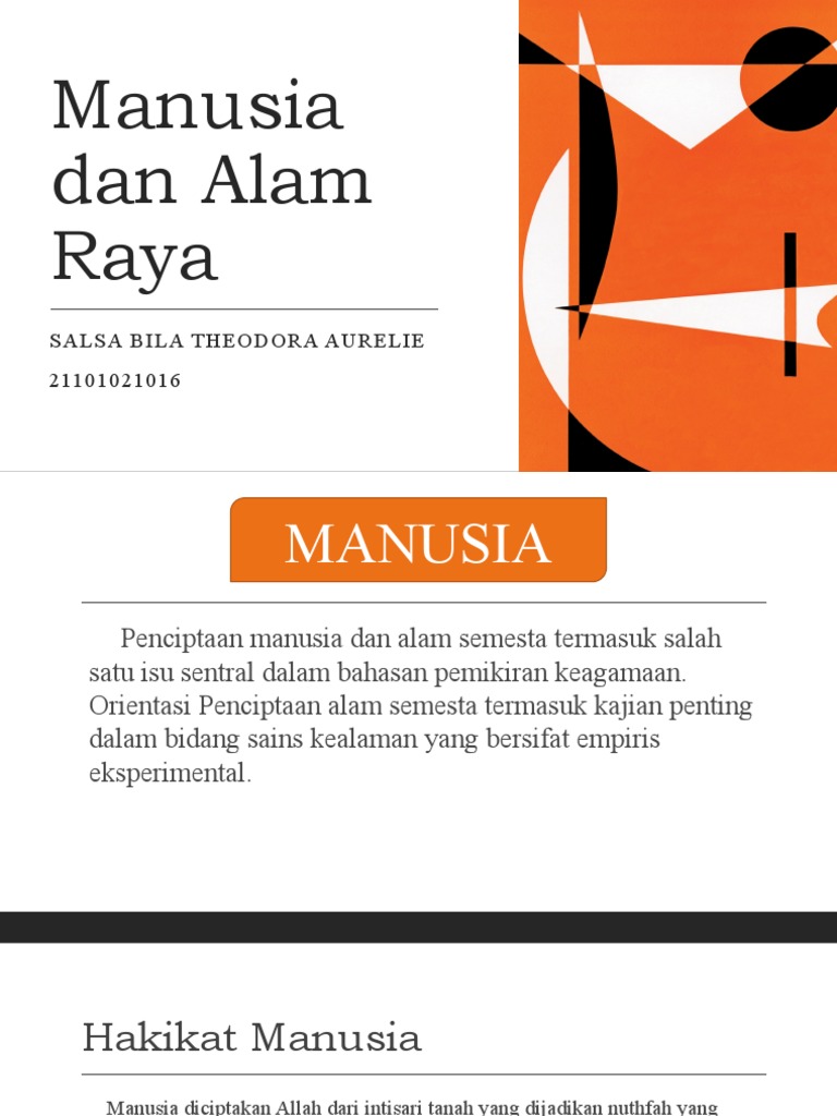 Penciptaan Manusia dan Alam Semesta | PDF | Filsafat