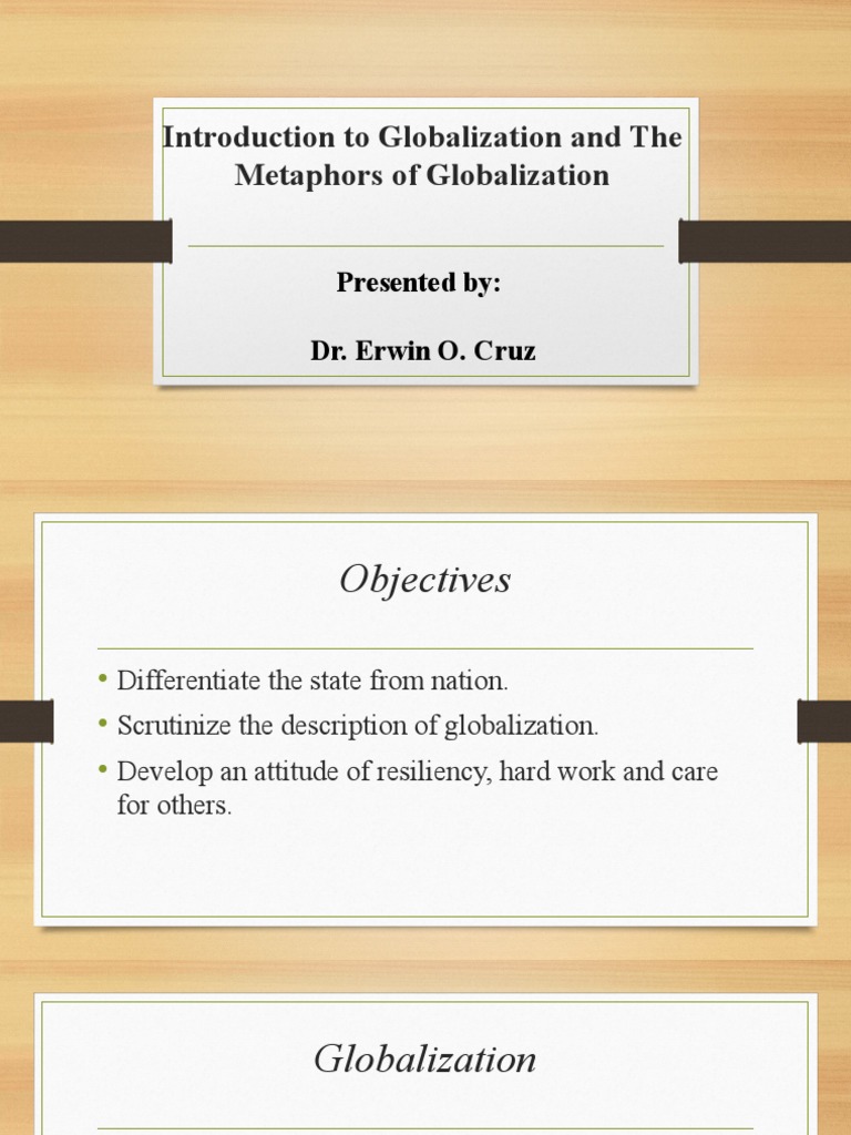 2 Introduction To Globalization and Metaphors of Globalization PDF