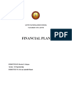 Financial Plan: Leyte National High School Tacloban City, Leyte