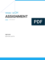 Web Tech: Assignment