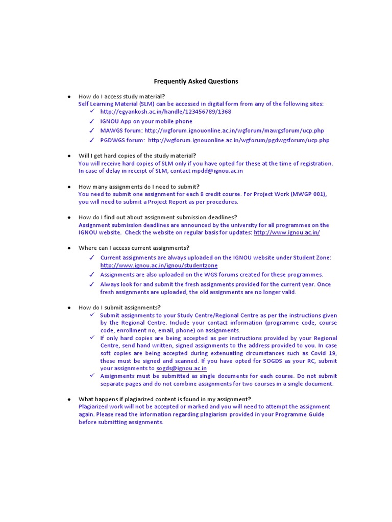 Frequently Asked Questions | PDF | Internship | Job Hunting