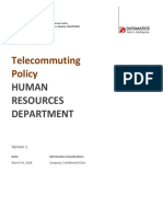 Telecommuting Policy: Human Resources Department