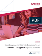 Case Study Social Development Bank in Europe Achieves Temenos T24 Upgrade in Four Months