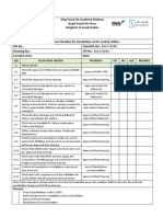 04 Inspection Checklist - Installation of Air-Cooled Chillers