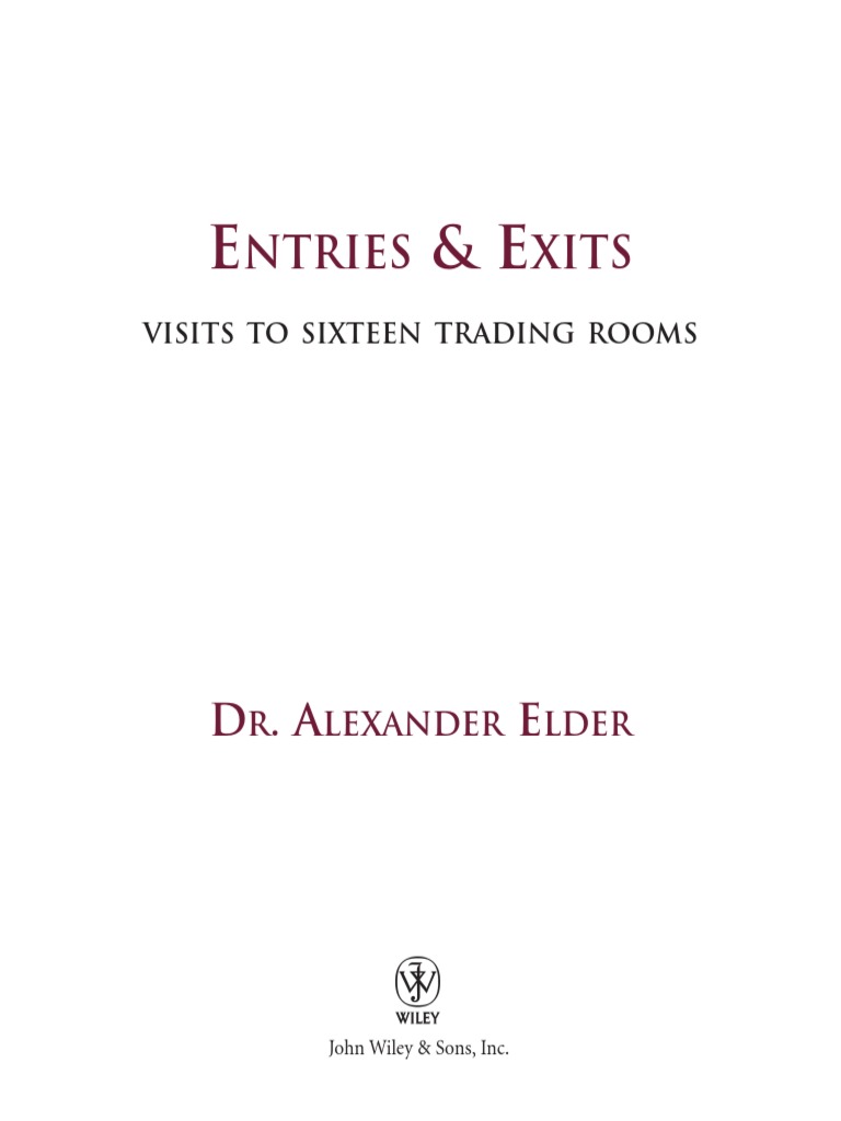 Alexander Elder - Entries N Exits | PDF | Market Trend | Financial Markets