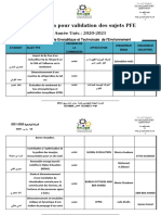 Listes de PFE 2020 - 2021